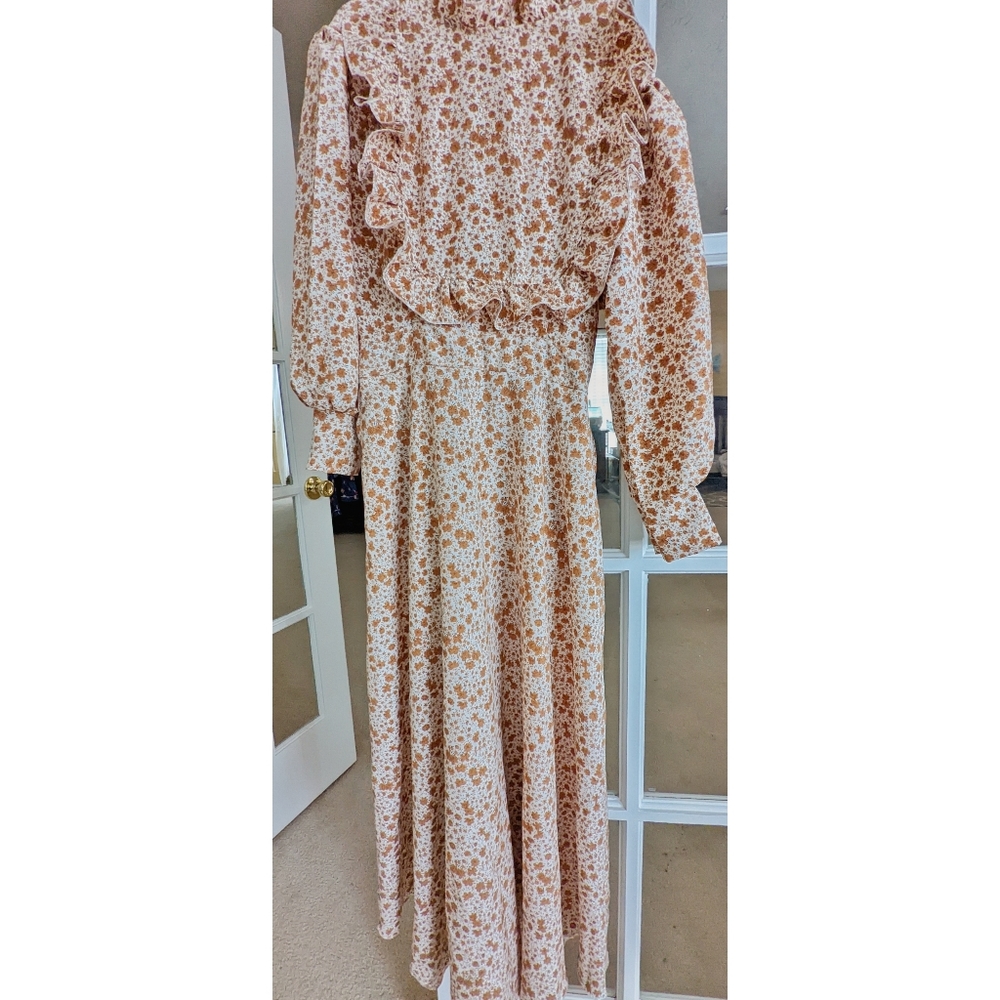 Boho Floral Print Dress